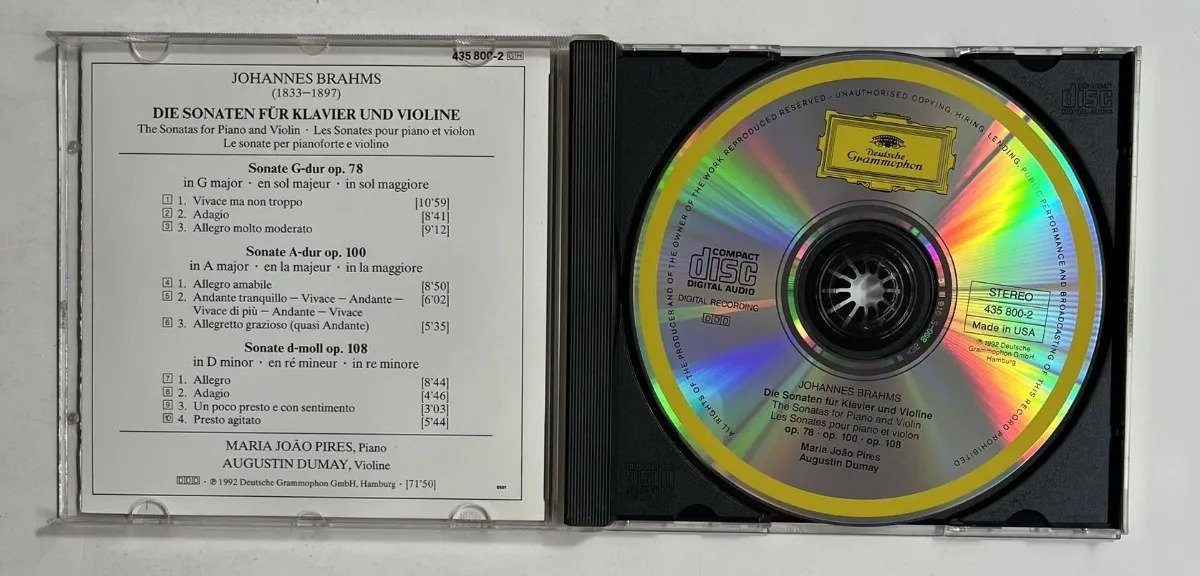 CD Johannes Brahms - Die Violinsonaten = The Violin Sonatas = Les Sonates Pour Violon - Imagem 2