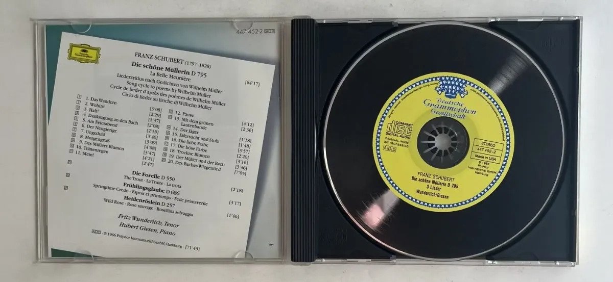 CD Franz Schubert - Die Schöne Müllerin · 3 Lieder - Imagem 2