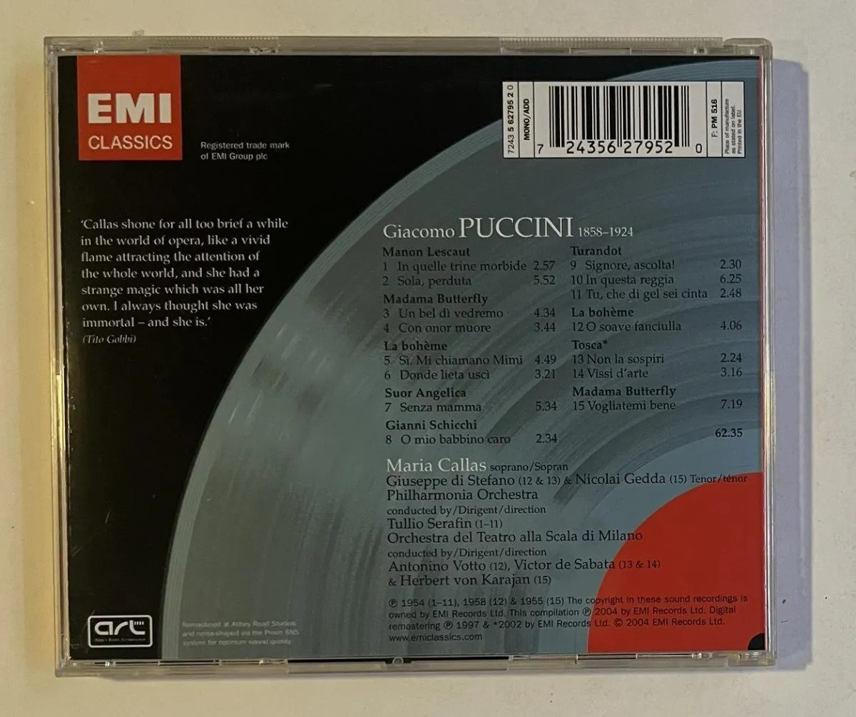 CD Maria Callas - Arias & Duets - Imagem 3
