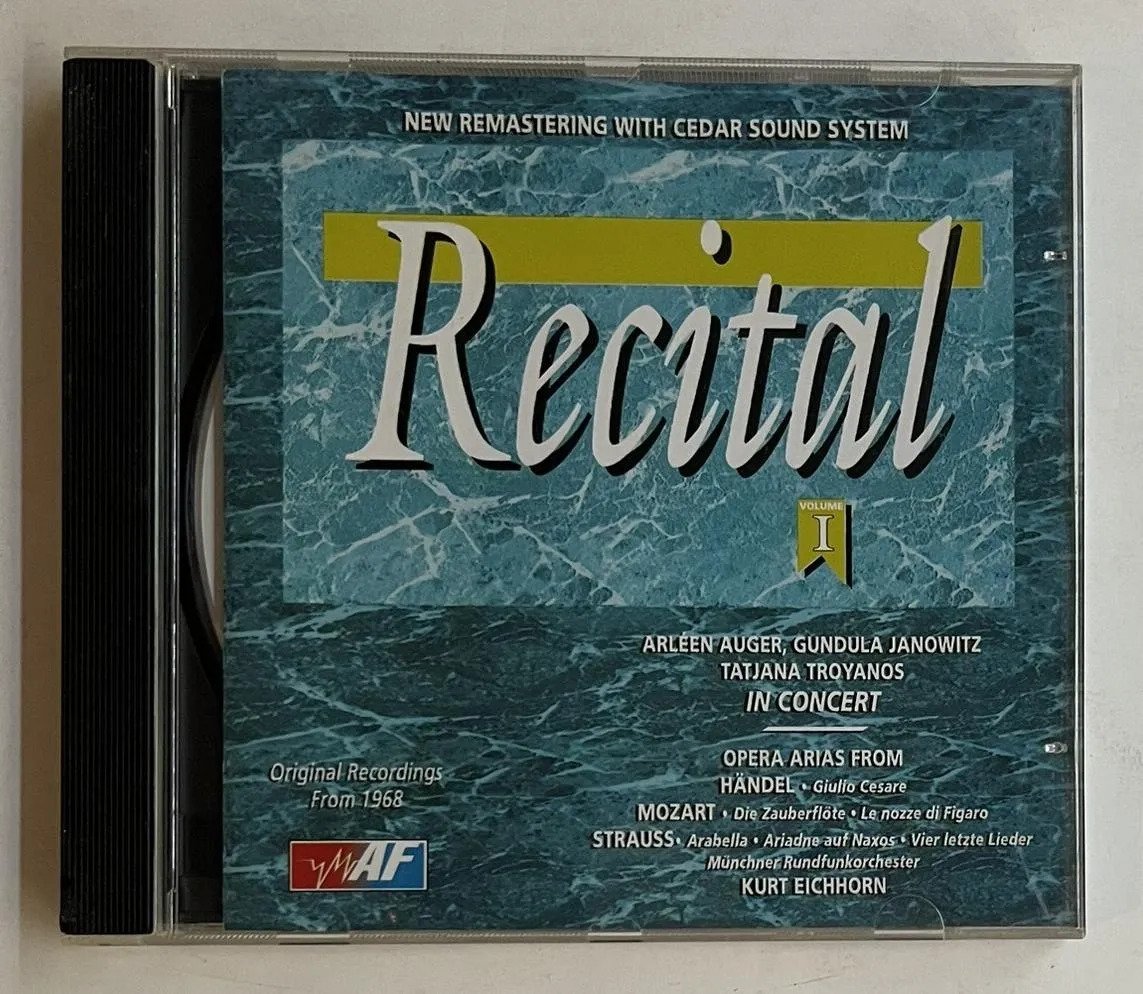 CD Handel; Mozart; Strauss - Recital Volume 1