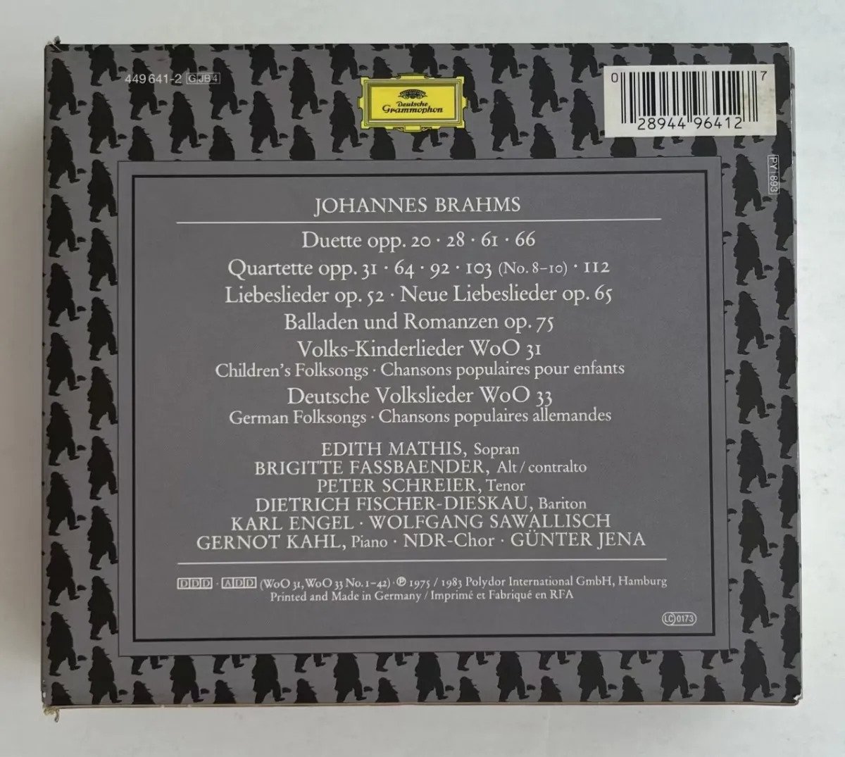 4 CDs Johannes Brahms - Vokal Ensembles - Imagem 4