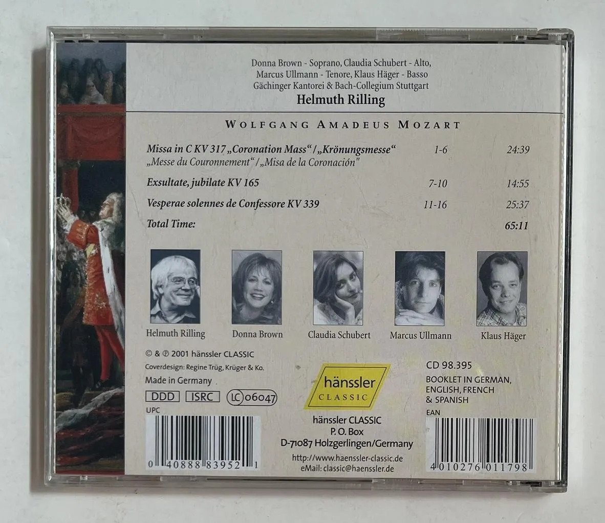 CD Wolfgang Amadeus Mozart - Coronation Mass KV 317 / Exultate Jubilate KV 165 / Vesperae Solemnes De Confessore KV 339 - Imagem 3