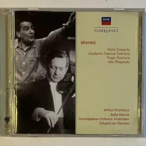 CD Johannes Brahms - Violin Concerto - Ouvertures - Alto Rhapsody