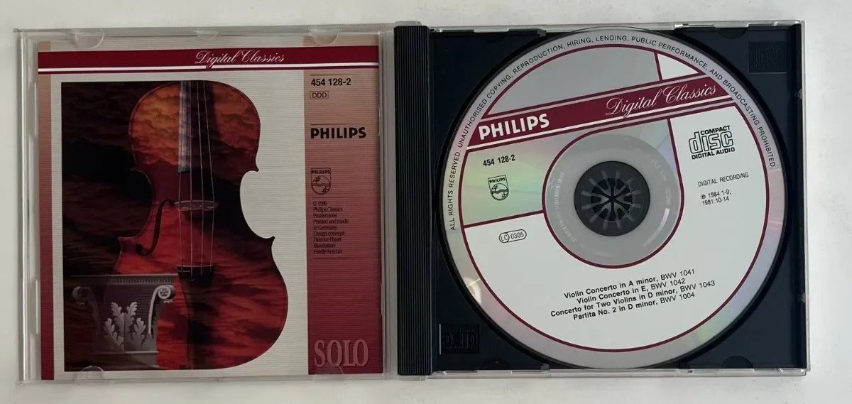 CD Johann Sebastian Bach - The Two Violin Concertos / Double Concerto / Partita No. 2 In D Minor - Imagem 2