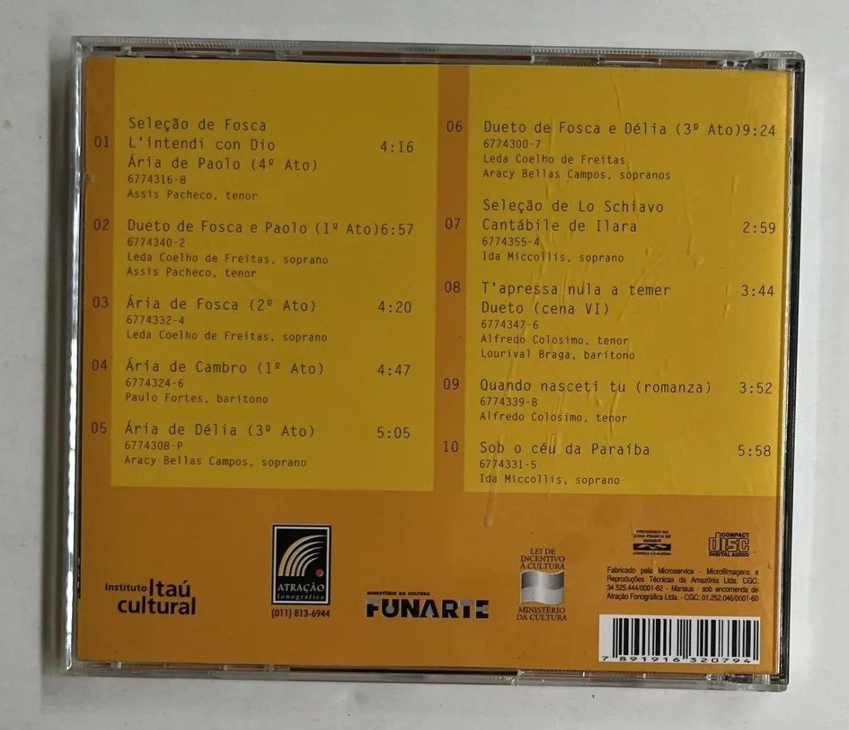 CD Antônio Carlos Gomes - Seleção De Fosca & Lo Schiavo - Imagem 3
