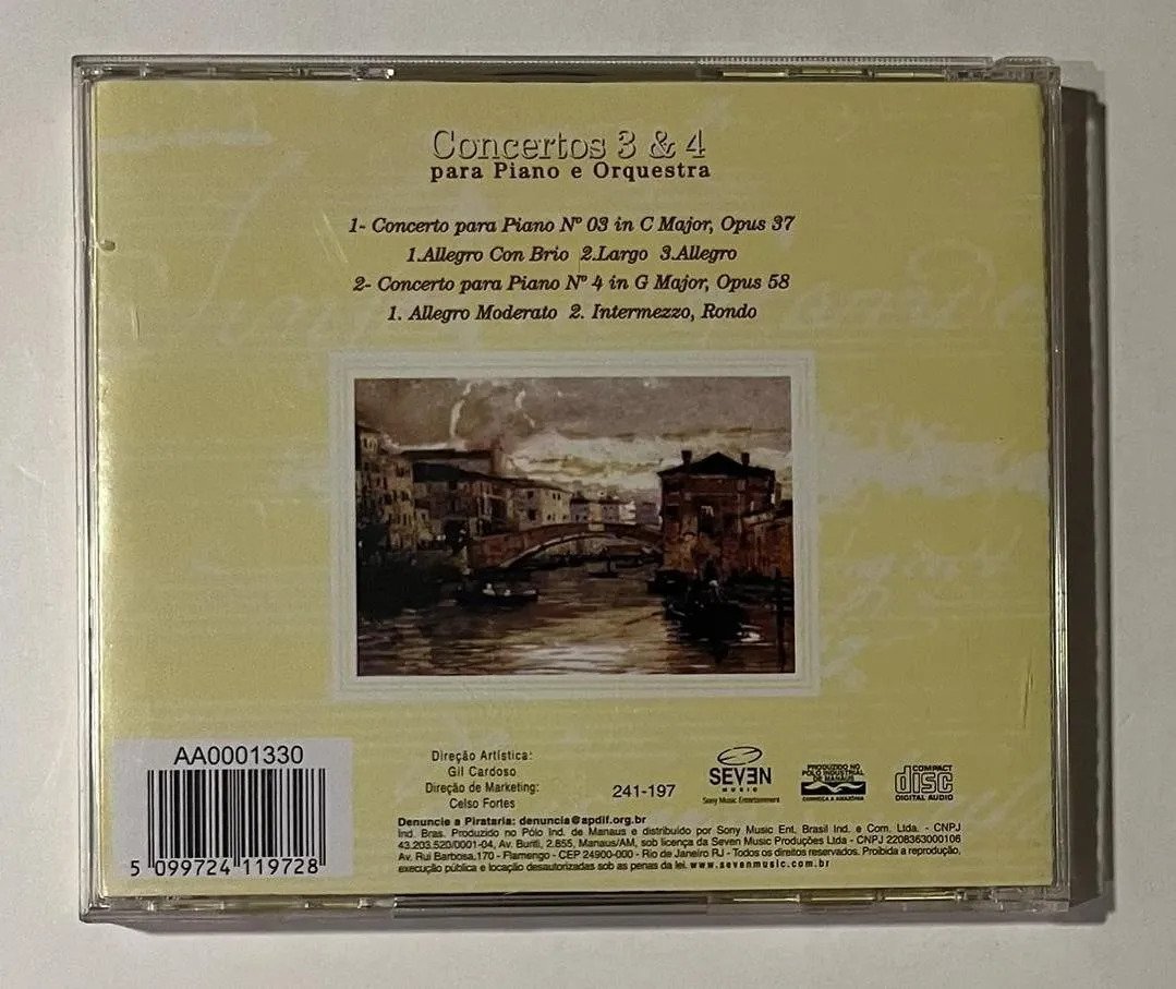 CD Beethoven - Concertos 3 & 4 para Piano e Orquestra - Volume 2 - Imagem 3
