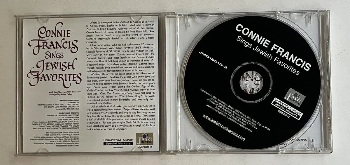 CD Connie Francis - Sings Jewish Favorites - Imagem 2