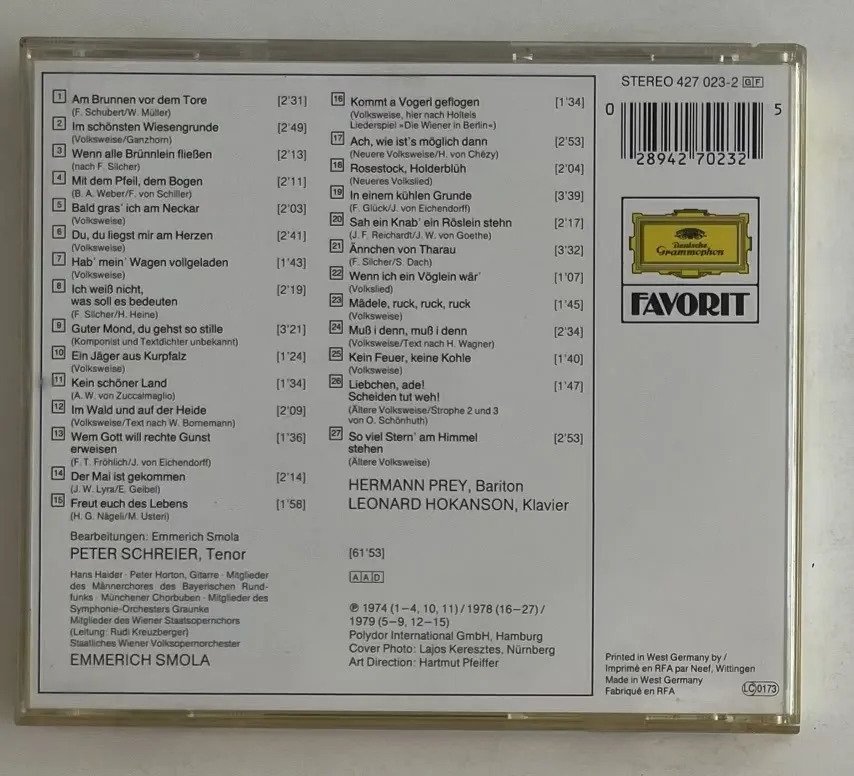 CD Peter Schreier - Am Brunnen Vor Dem Tore - Imagem 3
