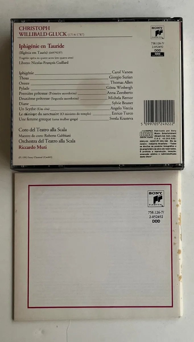 2 CDs Christoph Willibald Gluck - Iphigénie En Tauride - Imagem 4