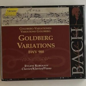 2 CDs Johann Sebastian Bach - Goldberg-Variationen = Variations Goldberg = Goldberg Variations BWV 988