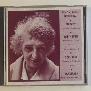 CD Clara Haskil - Clara Haskil In Recital - 1956 Besançon Festival Recital