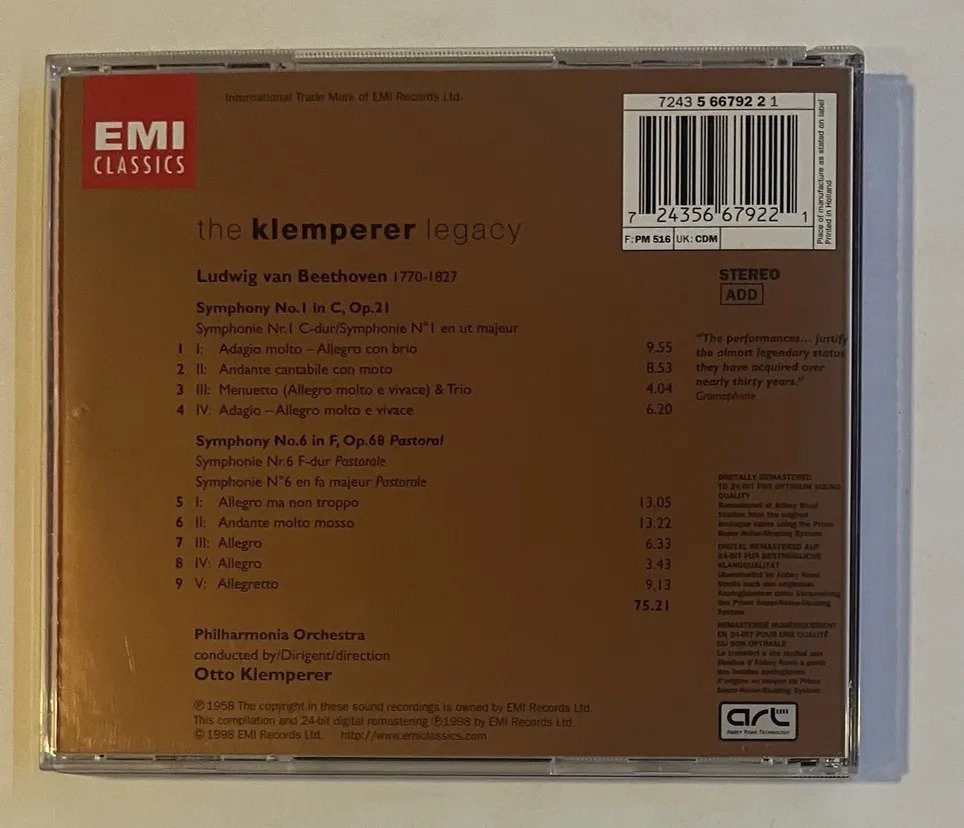 CD Wolfgang Amadeus Mozart - Flute And Harp Concerto, Kv299, Piano Concerto, Kv 414, Violin Concerto, Kv218 - Imagem 3