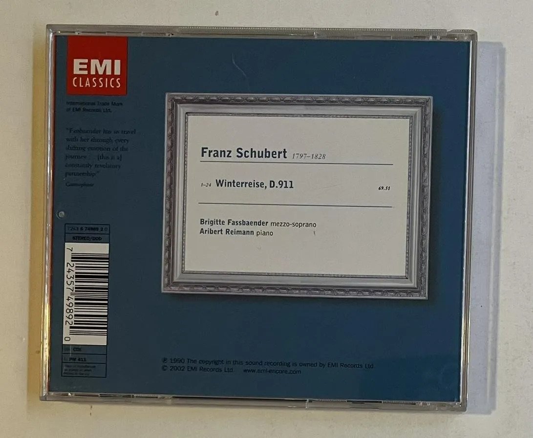 CD Franz Schubert - Winterreise - Imagem 3