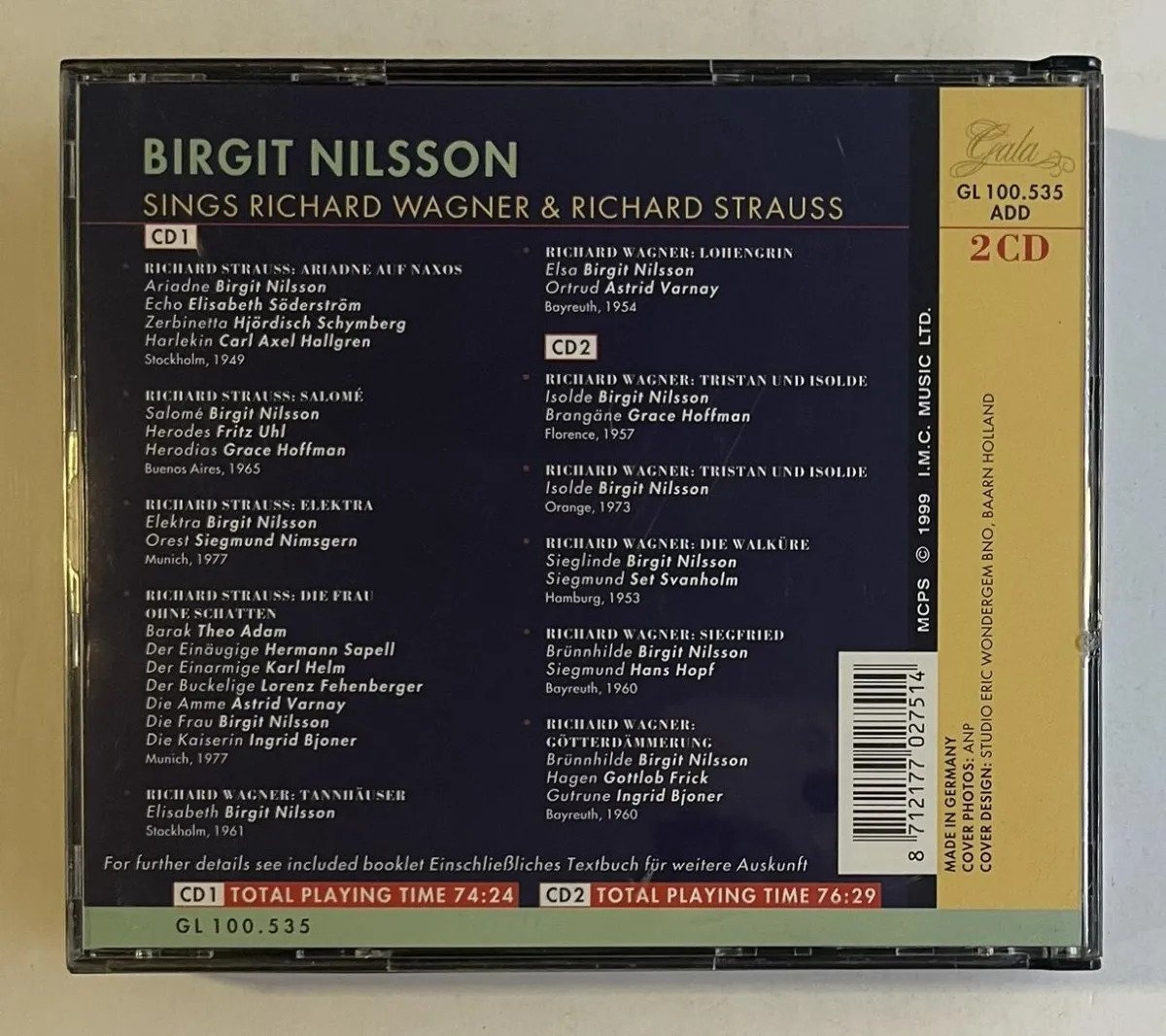 2 CDs Birgit Nilsson - Birgit Nilsson Sings Richard Wagner & Richard Strauss - Imagem 4