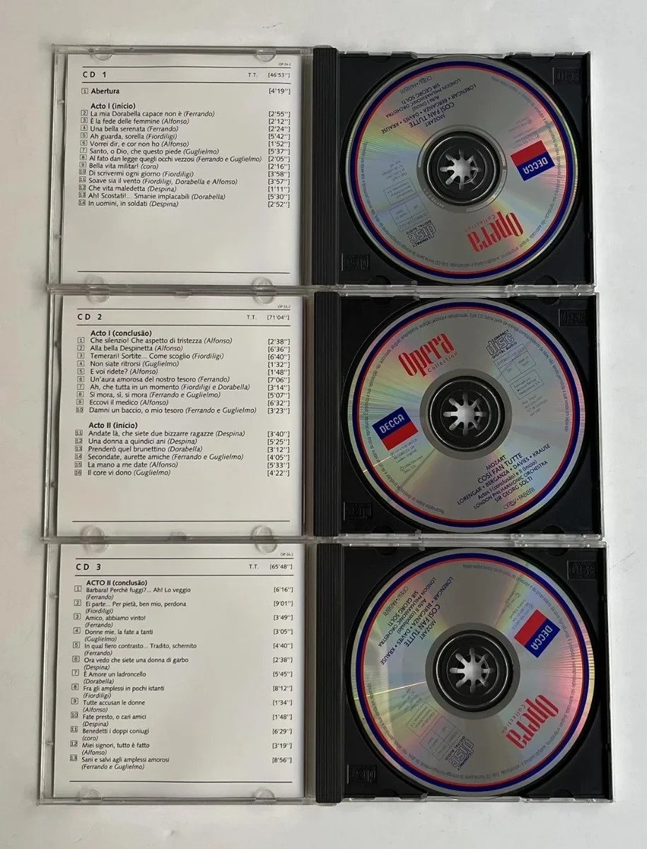 3 CDs Wolfgang Amadeus Mozart - 3 Opera Collection - Così fan tutte - Imagem 2