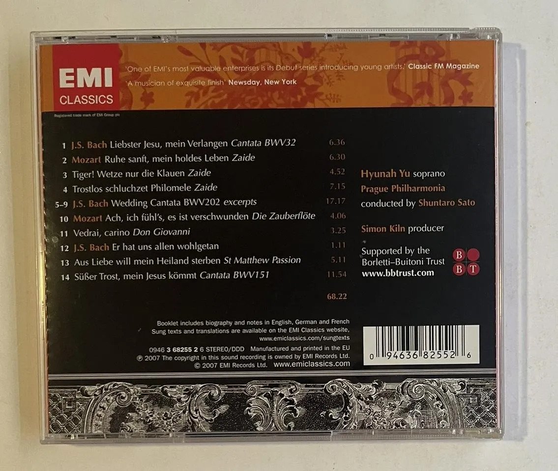 CD Bach, Mozart, Arias - Bach, Mozart, Arias - Imagem 3