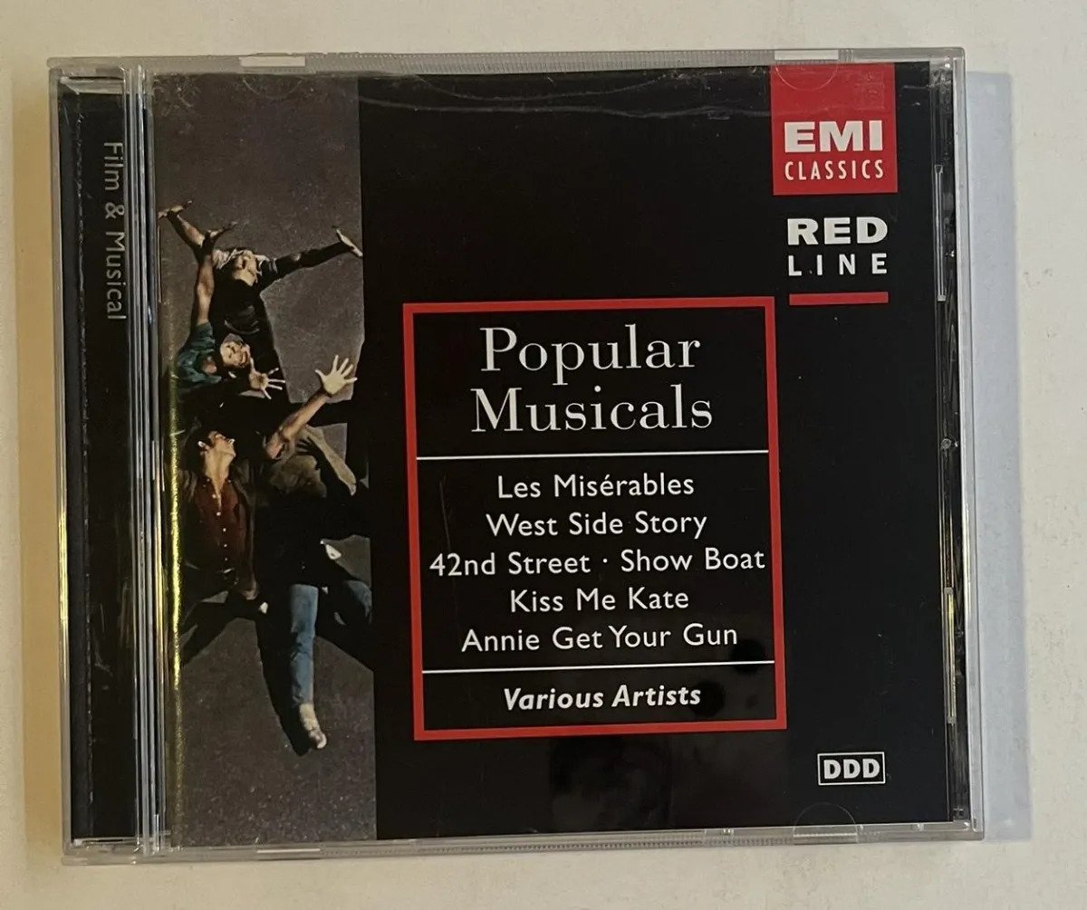 CD Various - Musicals Célèbres. (Les Misérables / West Side Story / 42nd Street / Show Boat / Kiss Me Kate / Annie Get Your Gun)