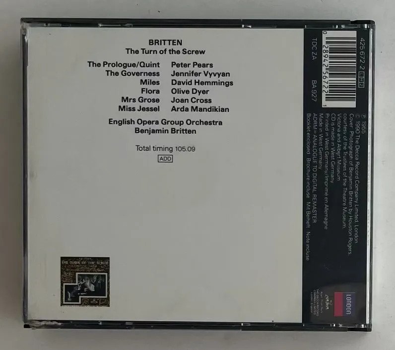 2 CDs Benjamin Britten - The Turn Of The Screw - Imagem 4