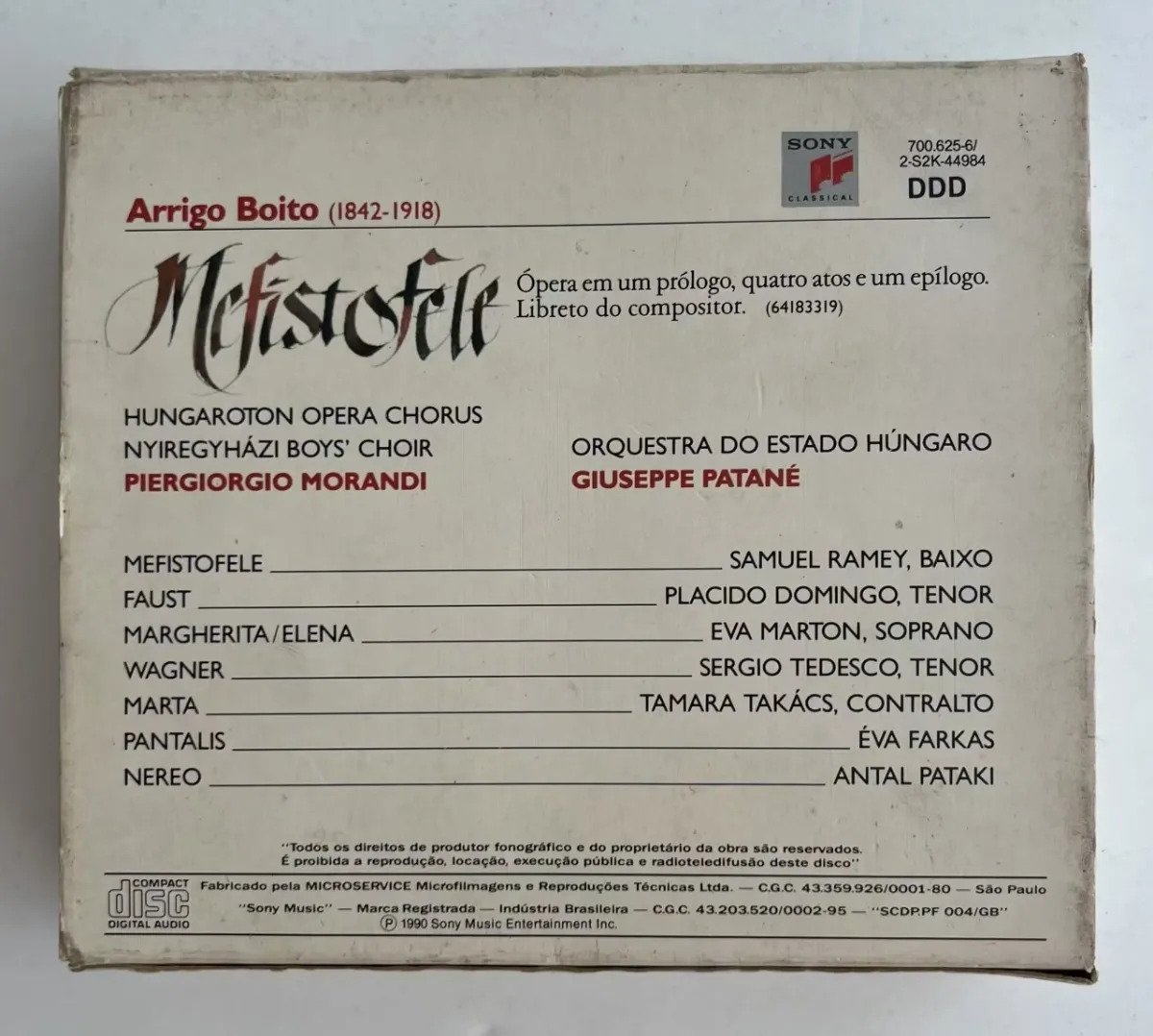 3 CDs Arrigo Boito - Mefistofele - Imagem 4