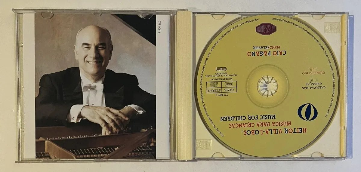 CD Heitor Villa-Lobos - Music For Children - Caio Pagano - Imagem 2