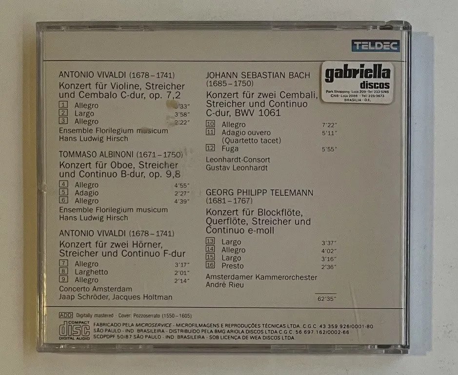 CD Antonio Vivaldi - Concerti - Imagem 4