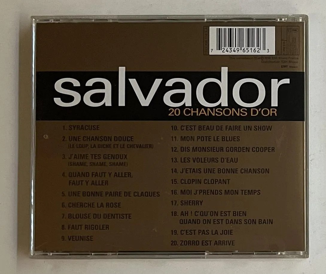 CD Henri Salvador - 20 Chansons D'or - Imagem 3