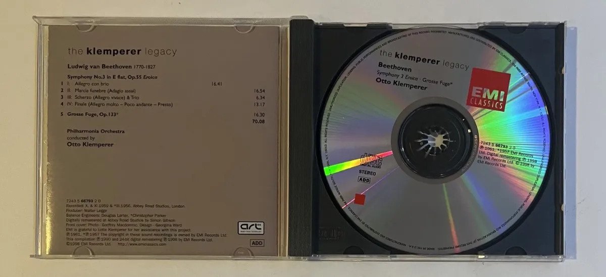 CD Otto Klemperer - Symphony 8 / Overtures: Leonore 1-3, Coriolan - Imagem 2