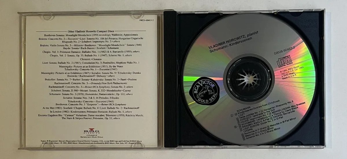 CD Vladimir Horowitz - Schumann - Kinderszenen / Brahms / Chopin / Debussy / Faure / Liszt / Mendelssohn - Imagem 2