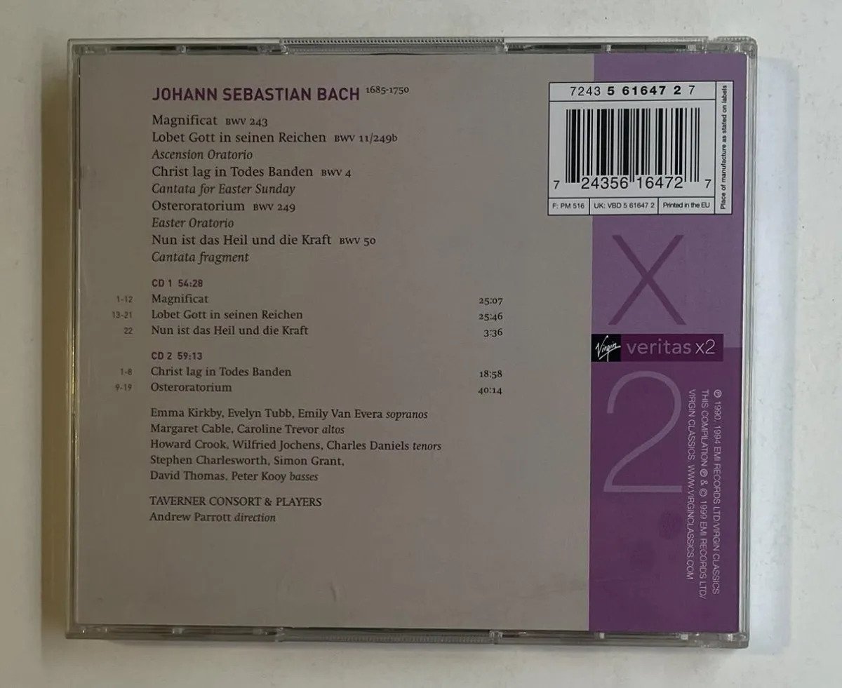 2 CDs Johann Sebastian Bach - Magnificat • Easter Oratorio - Imagem 4