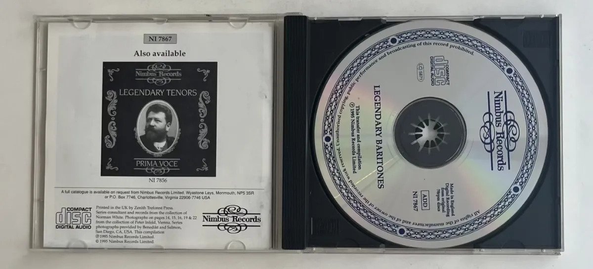 CD Various - Legendary Baritones - Imagem 2