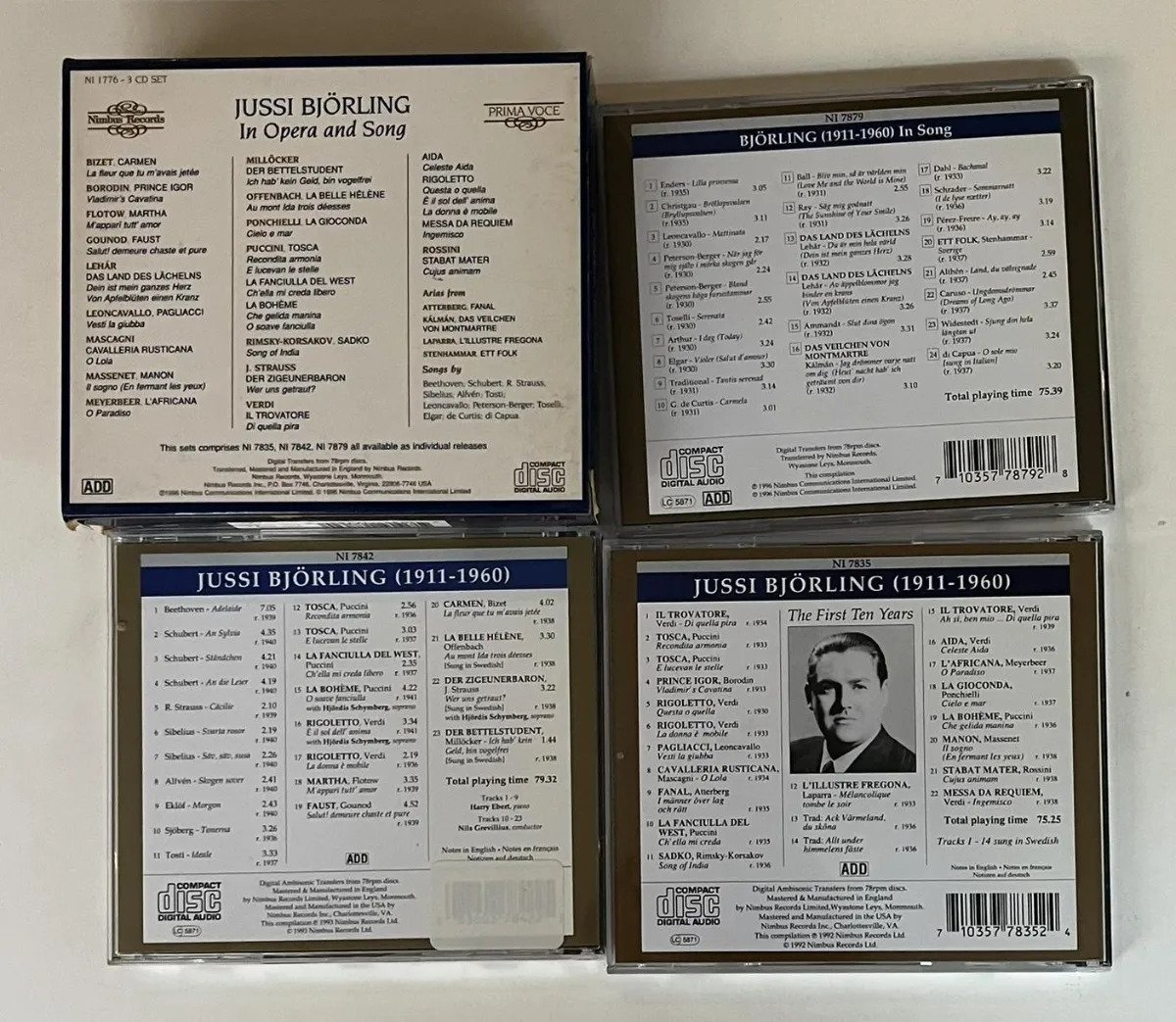 3 CDs Jussi Björling - Björling - Imagem 3