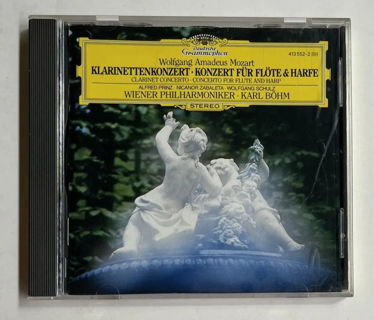 CD Wolfgang Amadeus Mozart - Klarinettenkonzert (Clarinet Concerto) - Konzert Für Flöte & Harfe (Concerto for Flute & Harp)