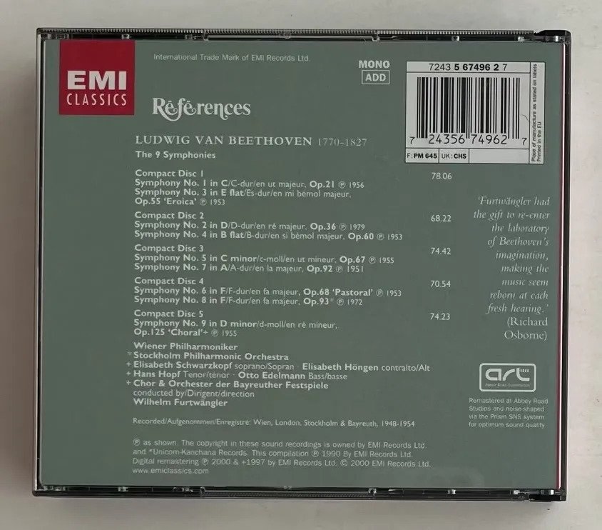 5 CDs Ludwig van Beethoven - The 9 Symphonies - Imagem 4