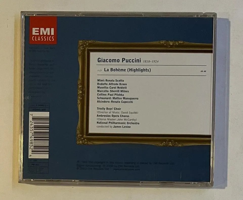 CD Giacomo Puccini - La Bohème (Highlights) - Imagem 3