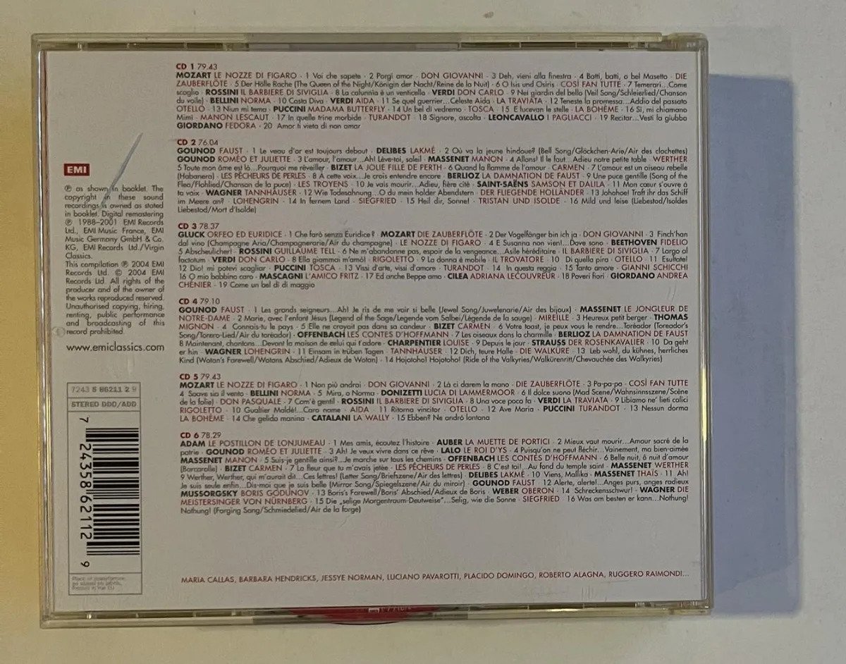 6 CDs Various - 100 Best Opera Classics - Imagem 4