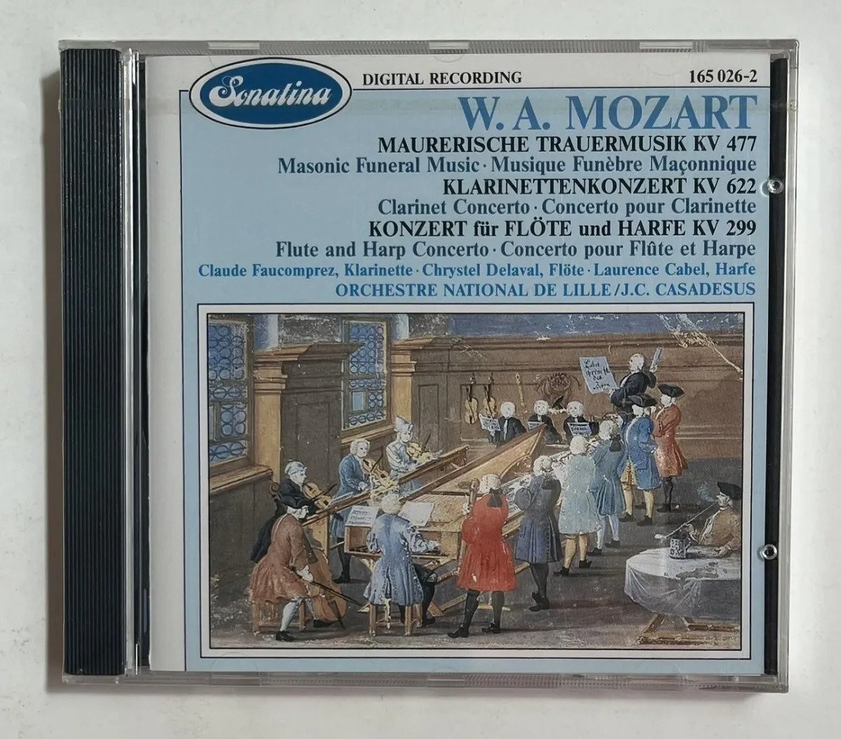 CD Wolfgang Amadeus Mozart - Maurerische Trauermusik KV 477 / Klarinettenkonzert KV 622 / Konzert Für Flöte Und Harfe KV 299