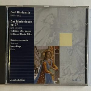 CD Paul Hindemith - Das Marienleben (2. Fassung)