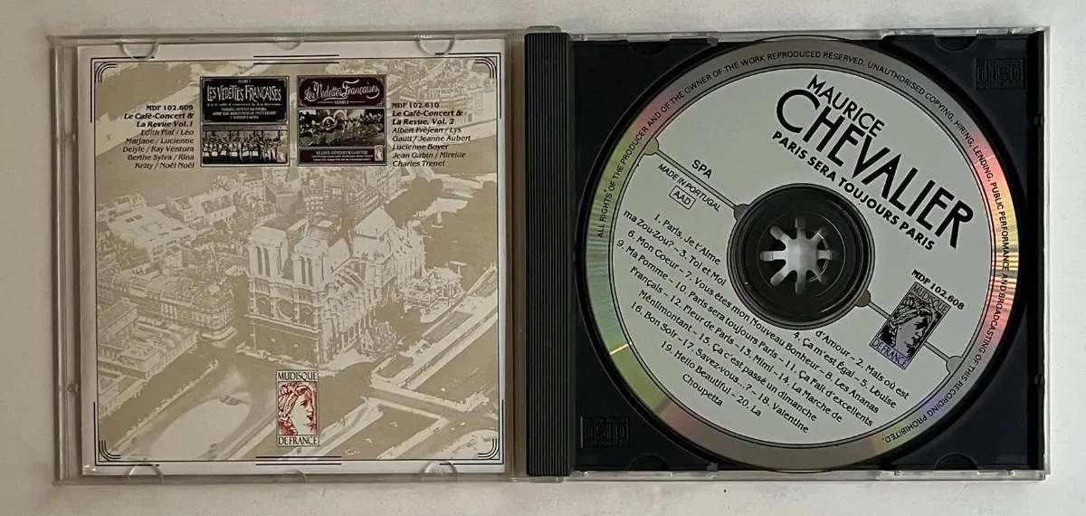 CD Maurice Chevalier - Paris Sera Toujours Paris - Imagem 2
