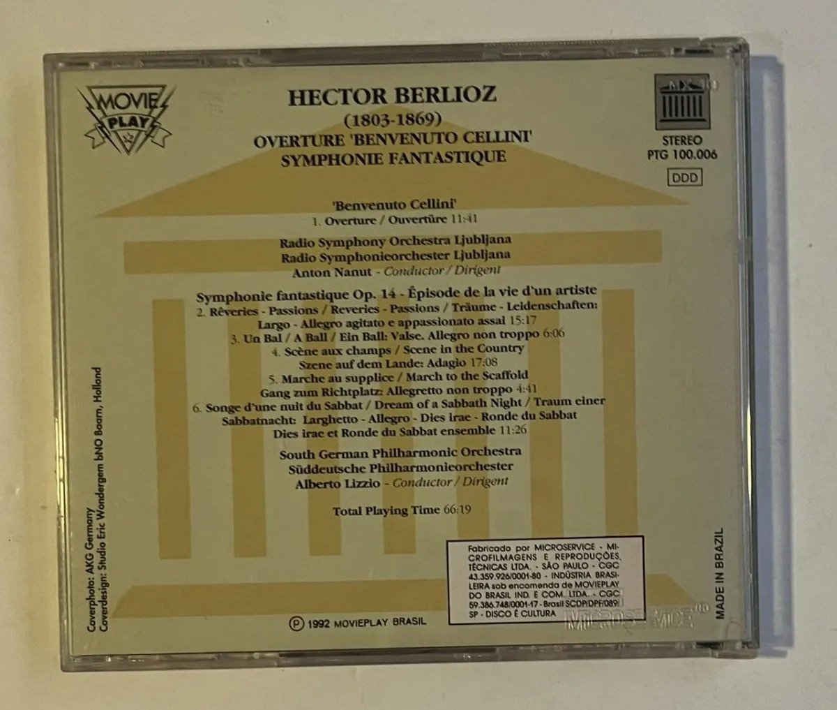 CD Hector Berlioz - Symphonie Fantastique / Overture Benvenuto Cellini - Imagem 3