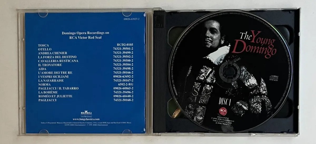 2 CDs Placido Domingo - The Young Domingo - Imagem 2
