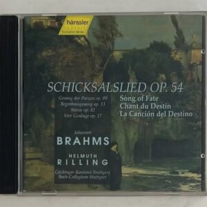 CD Johannes Brahms - Schicksalslied Op. 54