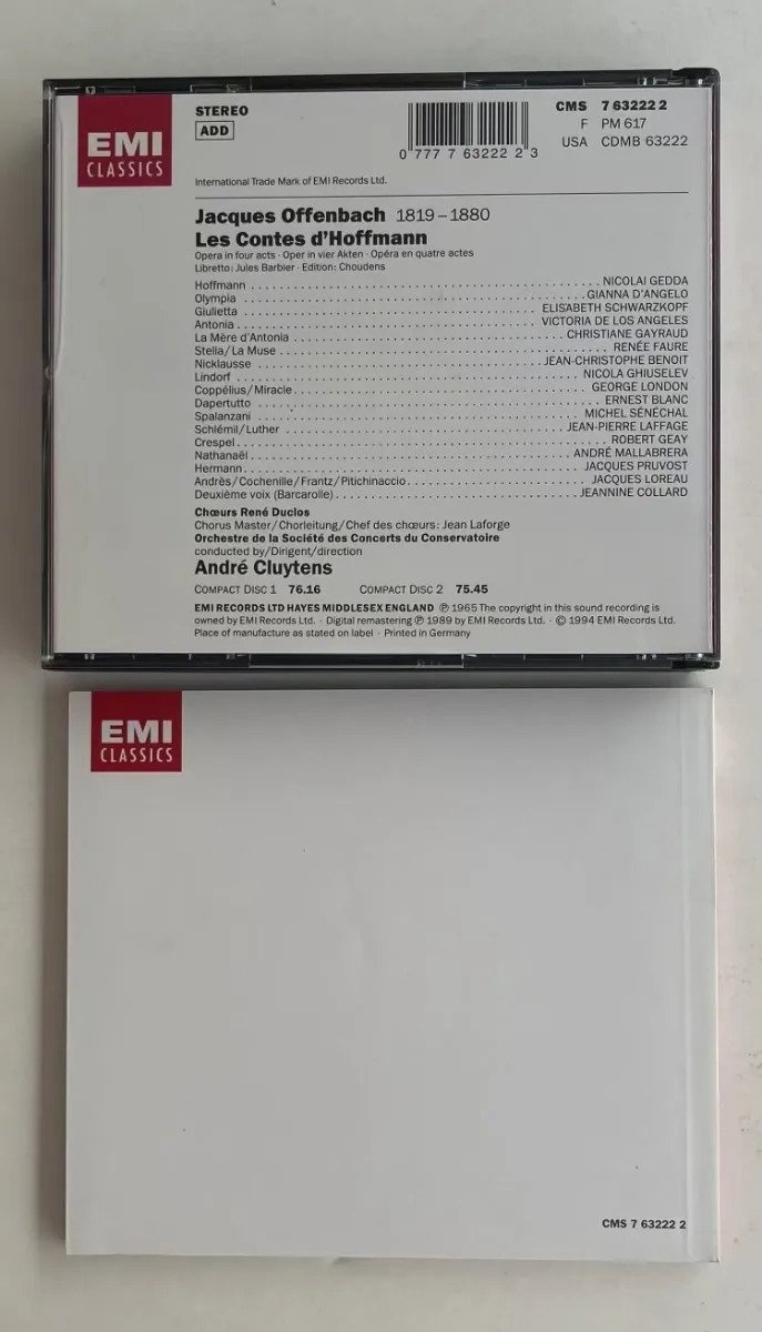 2 CDs Jacques Offenbach - Les Contes d'Hoffmann - Imagem 3