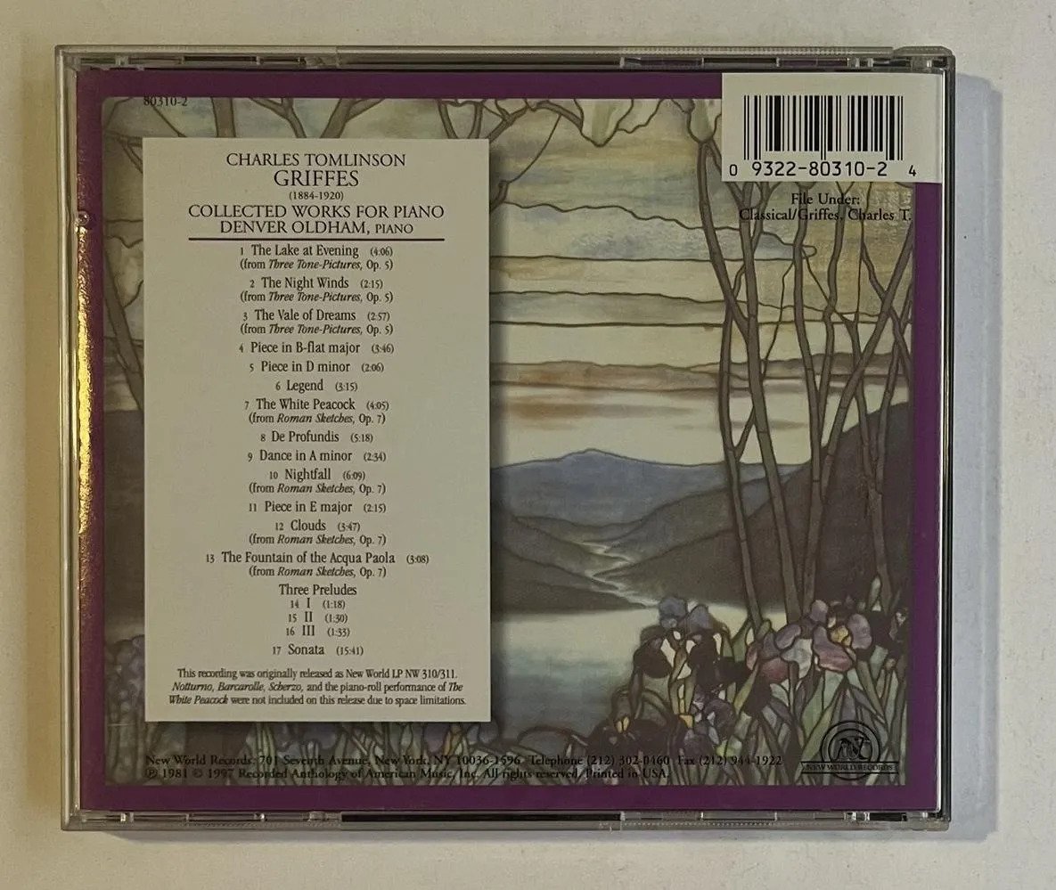 CD Charles Griffes - Collected Works For Piano - Imagem 3