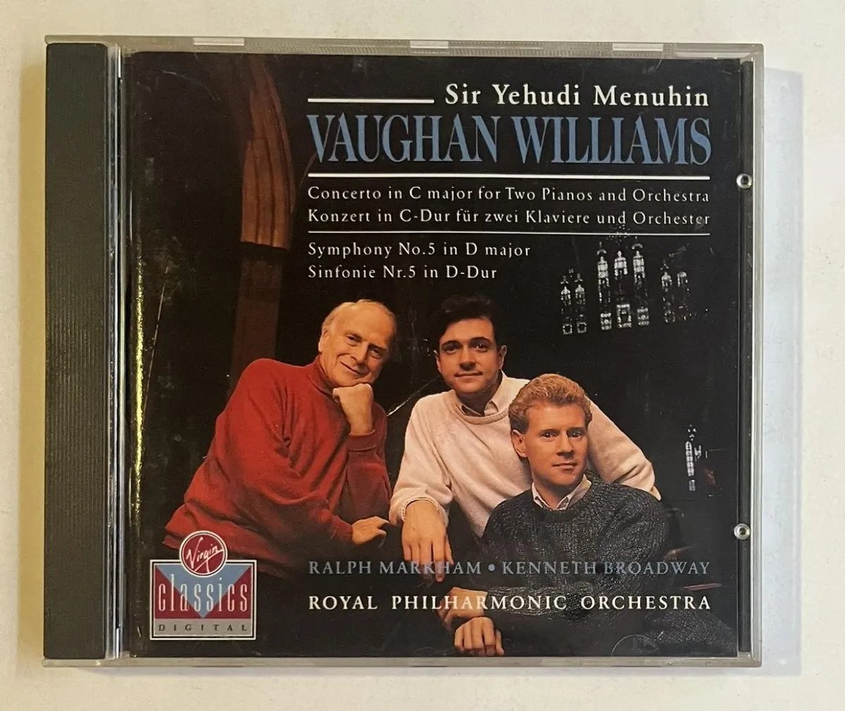 CD Yehudi Menuhin - Concerto In C Major For Two Pianos And Orchestra = Konzert In C-Dur Für Zwei Klaviere Und Orchester / Symphony No. 5 In D Major = Sinfonie Nr. 5 In D-Dur