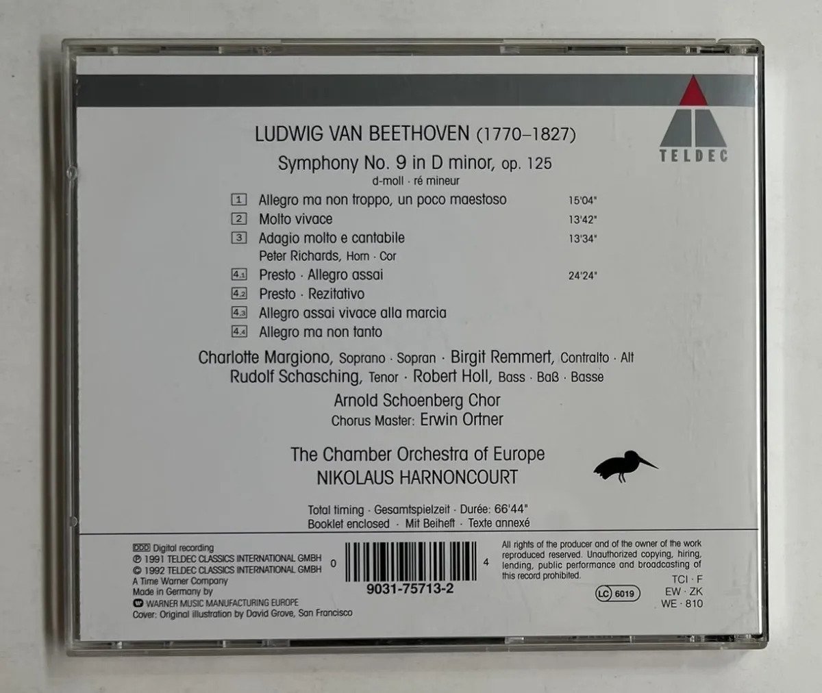 CD Ludwig van Beethoven - Symphony No. 9 - Imagem 3
