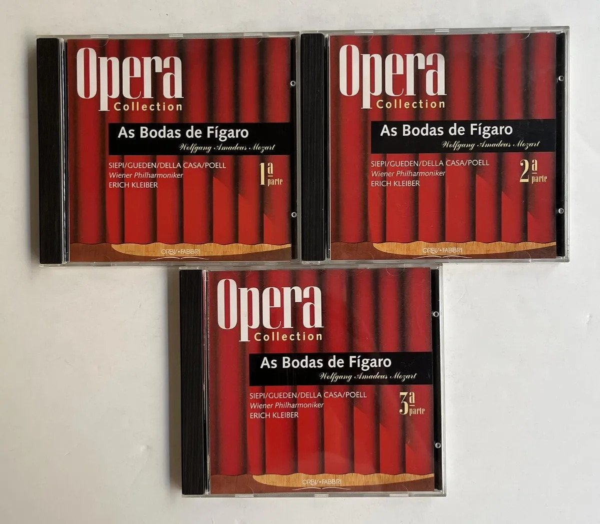 3 CDs Wolfgang Amadeus Mozart - 3 Opera Collection - As Bodas de Fígaro