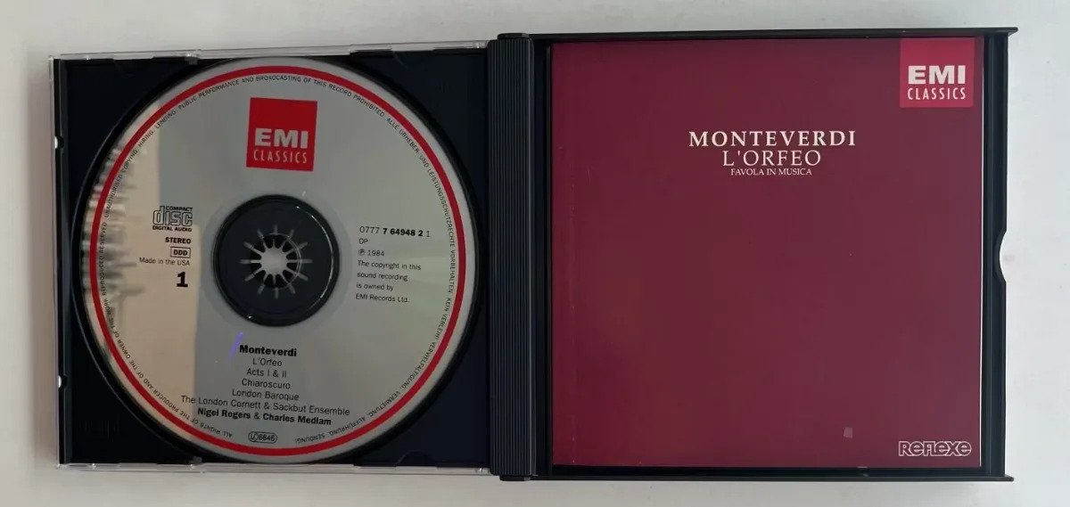 2 CDs Claudio Monteverdi - L'Orfeo (Favola In Musica) - Imagem 3
