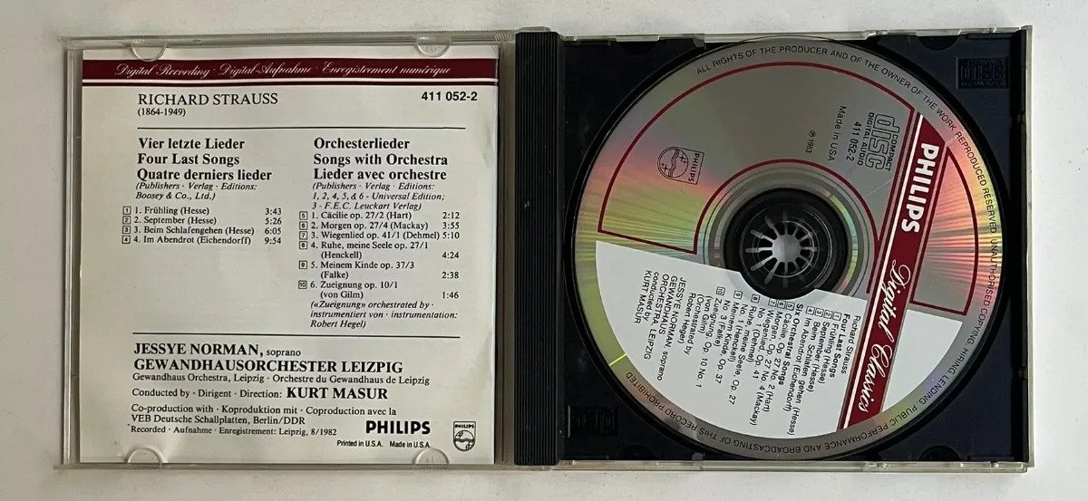 CD Richard Strauss - Vier Letzte Lieder • Four Last Songs / 6 Orchesterlieder • 6 Orchestral Songs - Imagem 2