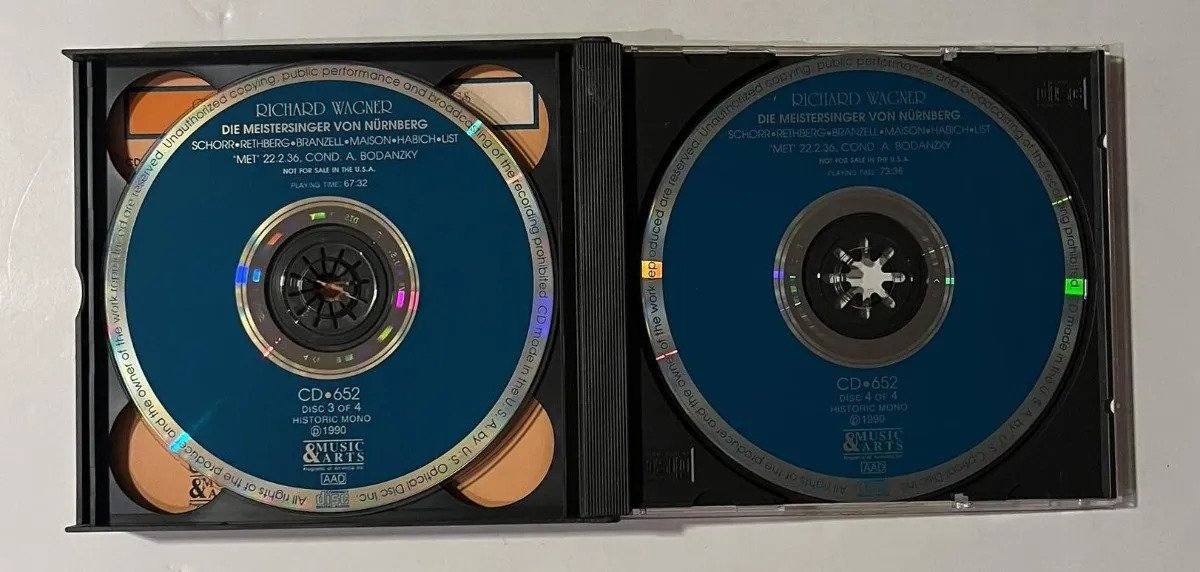 4 CDs Wagner; Schorr; Miason - Wagner: die Meistersinger von Nurnber - Imagem 3