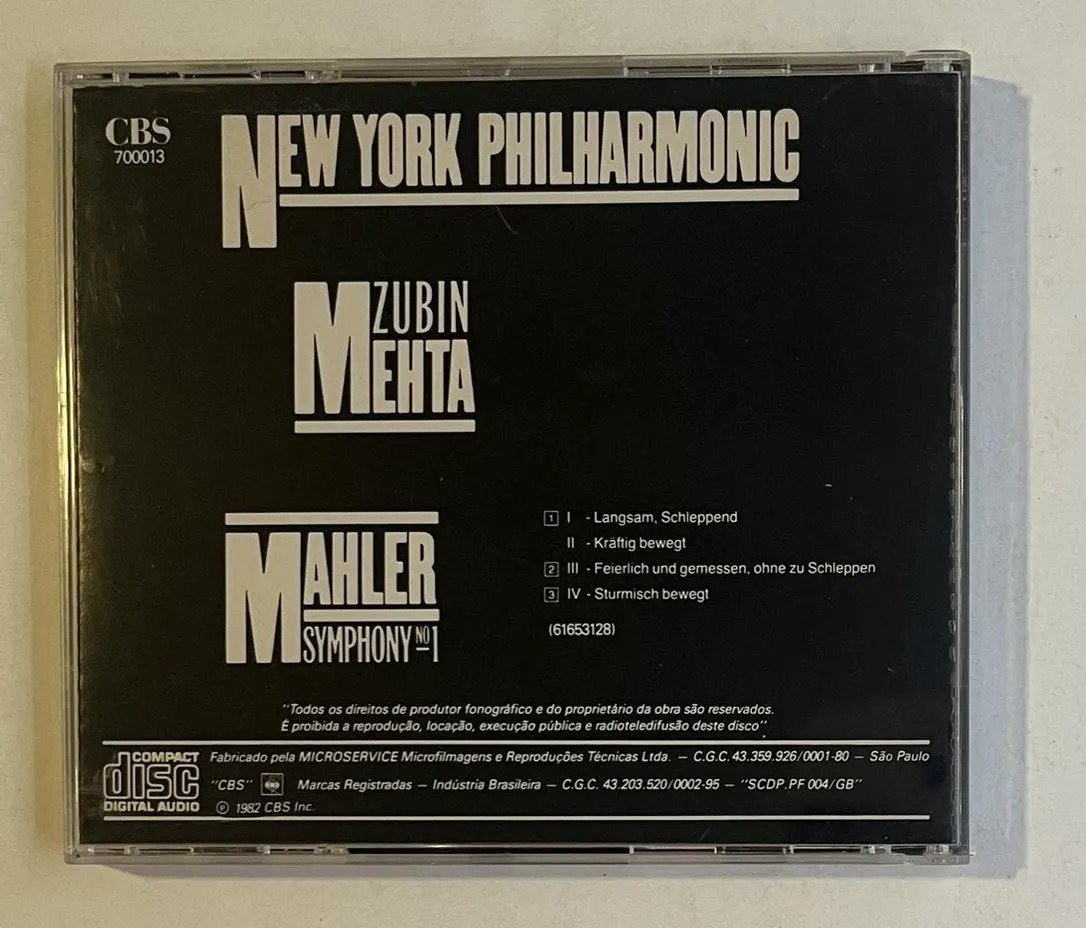 CD Gustav Mahler - Mahler Symphony nº 1 - Imagem 3